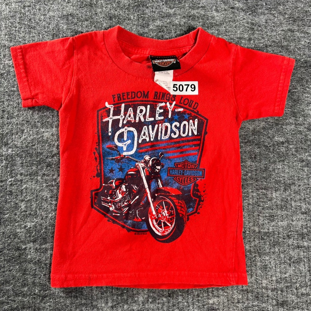 Harley-Davidson Toddler 2T Red Zion Washington UT Graphic T-Shirt